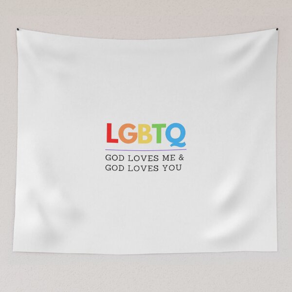 Item preview, LGBTQ "God Loves Me & God Loves You" designed and sold by LoveFromMI.