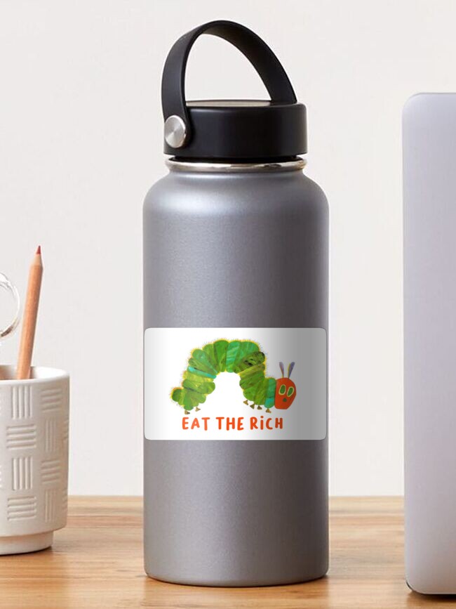 Thumbnail 1 of 3, Sticker, Eat the rich hungry caterpillar designed and sold by shenae3103.