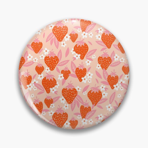 Item preview, Strawberry Blooms – Blush & Red designed and sold by Cat Coquillette.