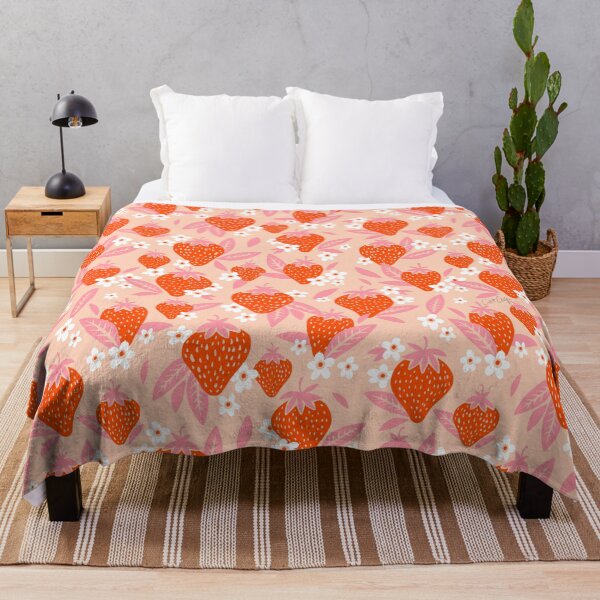 Item preview, Strawberry Blooms – Blush & Red designed and sold by Cat Coquillette.