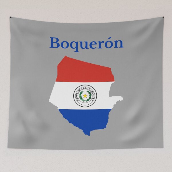 Item preview, Boqueron Department Map design, Paraguay designed and sold by marosharaf.