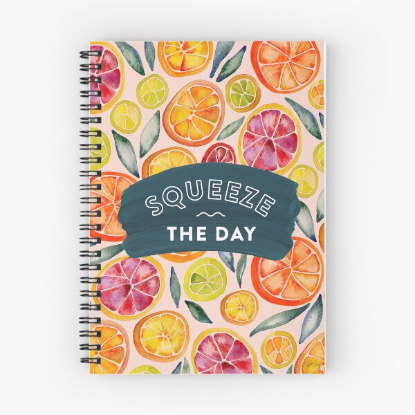 Item preview, Squeeze the Day – Teal & Pink designed and sold by Cat Coquillette.