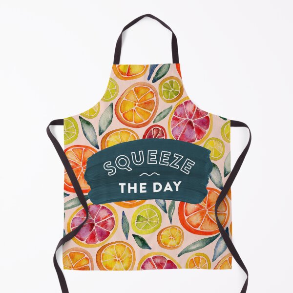 Item preview, Squeeze the Day – Teal & Pink designed and sold by Cat Coquillette.