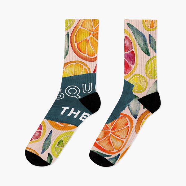 Item preview, Squeeze the Day – Teal & Pink designed and sold by Cat Coquillette.