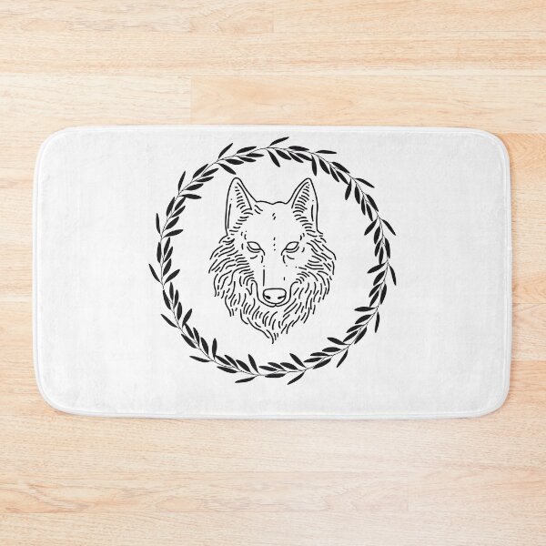 Item preview, wolf in wreath designed and sold by joshcwa.