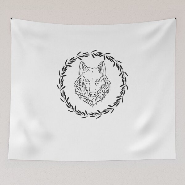 Item preview, wolf in wreath designed and sold by joshcwa.
