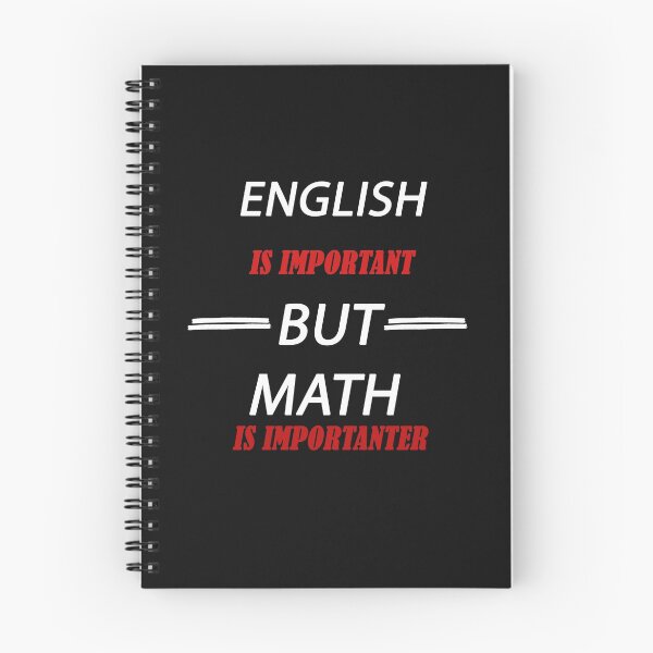 Item preview, English is important but math is importanter: funny Gift idea for math lovers & siblings designed and sold by dorento07.