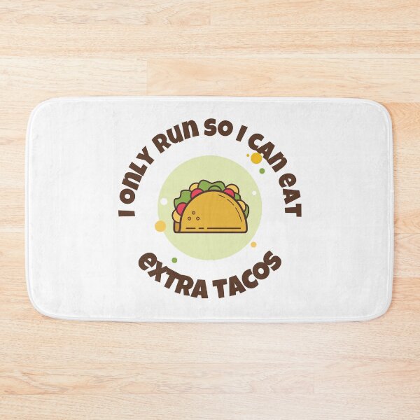 Item preview, I Only Run So I Can Eat Extra Tacos- Demotivation for Runners designed and sold by LoveFromMI.