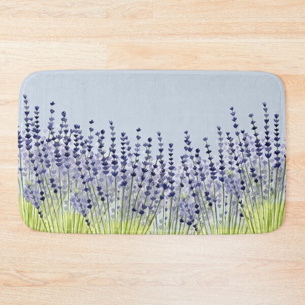 Item preview, Watercolor lavender field, flower field designed and sold by TheColorFlow.