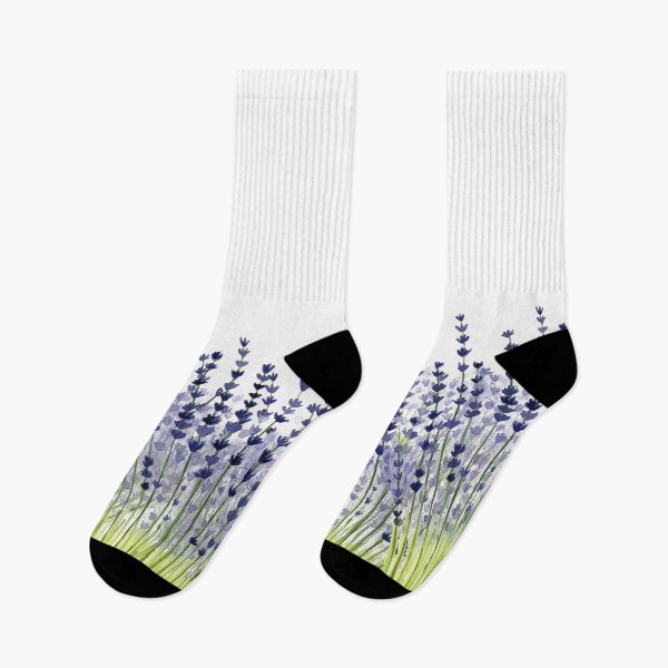Item preview, Watercolor lavender field, flower field designed and sold by TheColorFlow.