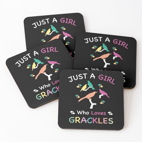 Item preview, Just A Girl Who Loves Grackles, bird lover, birding lovers, cute gift for a bird watcher designed and sold by PRINTED ..