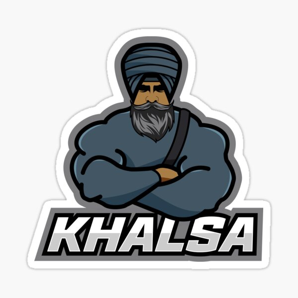 Item preview, Grey Khalsa Sports Logo designed and sold by ImmortalDaggers.