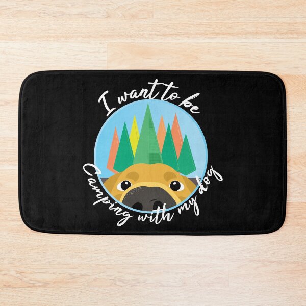 Item preview, I want to be camping with my dog designed and sold by sunsunyy.
