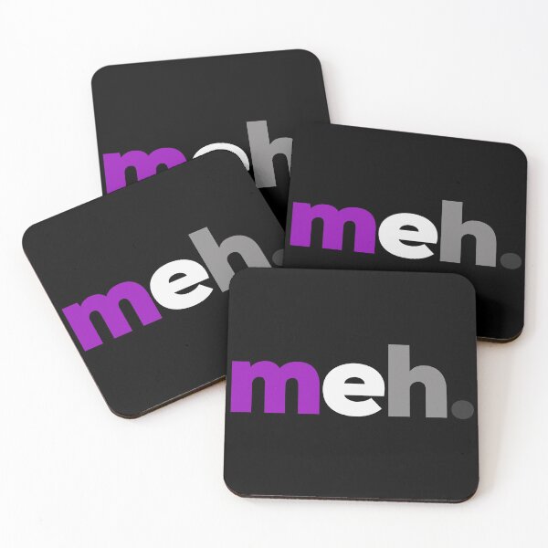 Item preview, Meh. Asexual Pride designed and sold by Subtle Pride Shop.