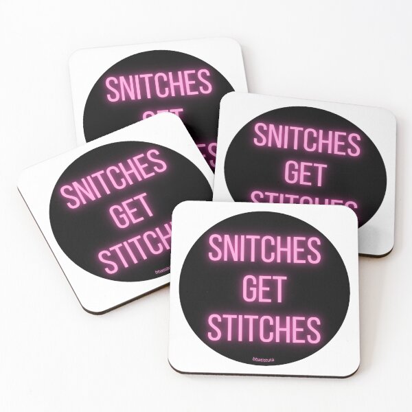 Item preview, Snitches Get Stitches designed and sold by (Not) The Wednesday Shop.