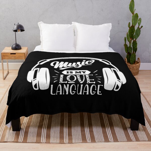 Aperçu de l'œuvre Music Is My Love Language T-Shirt.Retro T-Shirt,Music T-Shirt. créée et vendue par OAPod.