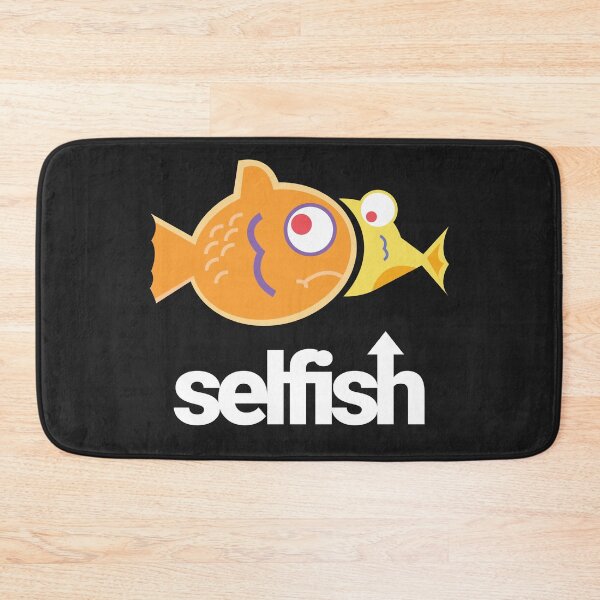 Item preview, Selfish design little fish trying to eat big fish. A selfish fish that doesnt know when to stop. Fish cartoon.  designed and sold by tiredofwinning.