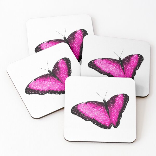 Item preview, glitter pink butterfly y2k designed and sold by ellebackup.