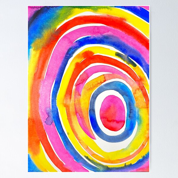 Artikel-Vorschau von Aquarell Regenbogen Ovale, designt und verkauft von chelldroid.