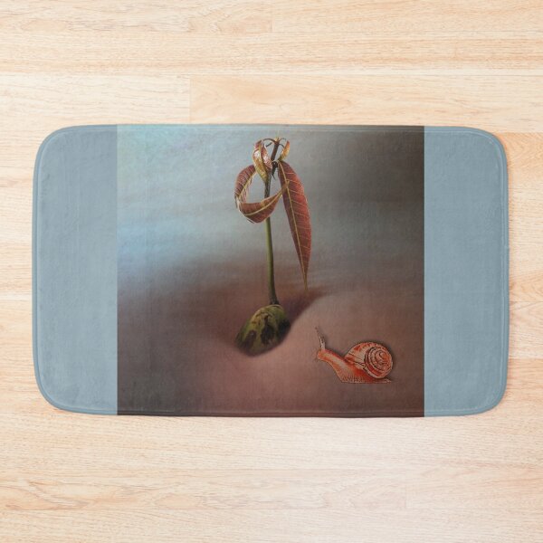 Item preview, Mango seedling in navel with snail *surrealistic photo collage designed and sold by kikidu21.