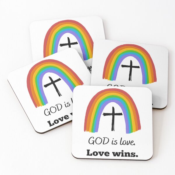 Item preview, LGBTQ "God Is Love. Love Wins." designed and sold by LoveFromMI.