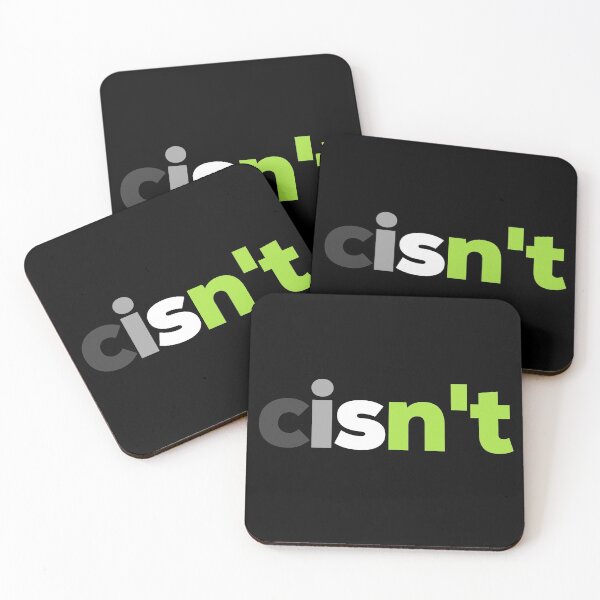 Item preview, Cisn't For Me. Agender Pride designed and sold by Subtle Pride Shop.