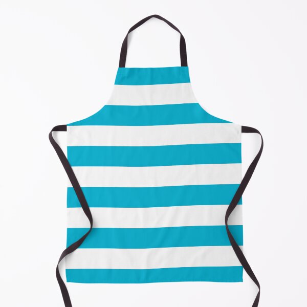 Item preview, Blue and White Horizontal Stripe Pattern Pairs PANTONE Blue Atoll 16-4535 2022 Trending Color - Hue - Shade - Colour designed and sold by ColorOfTheYears.