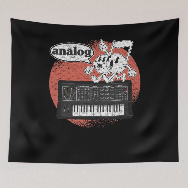 Item preview, Analog Synthesizer Attack Retro Vintage Waveforms  designed and sold by Stronzi.