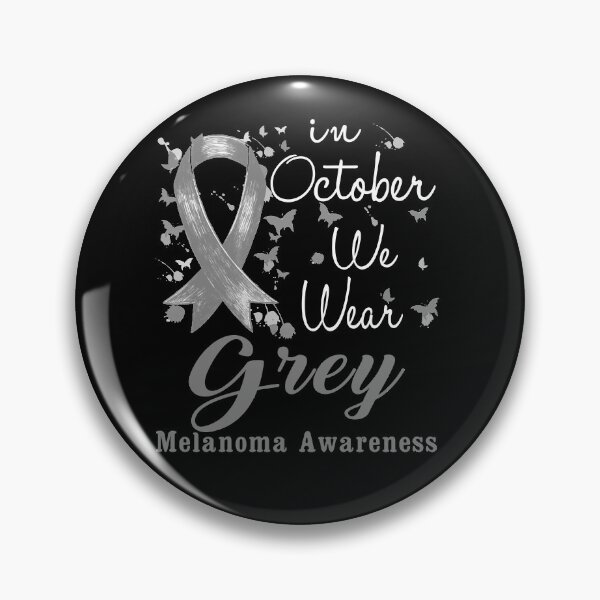 Artikelvorschau, Im Oktober tragen wir Grey Ribbon Melanom Awareness entworfen und verkauft von largellie.