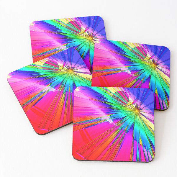 Item preview, Abstract painting with a dazzling mix of bright colors designed and sold by alfaouzi.