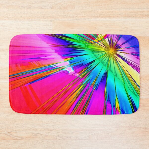 Item preview, Abstract painting with a dazzling mix of bright colors designed and sold by alfaouzi.