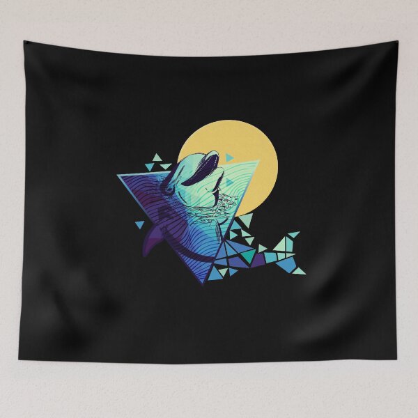 Item preview, Dolphin marine animals polygon animals polygon poly triangle design graphic designed and sold by brunsch-print.