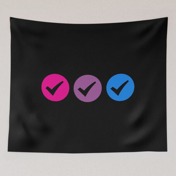 Item preview, Yes Yes Yes Checkmarks. Bisexual Pride designed and sold by Subtle Pride Shop.