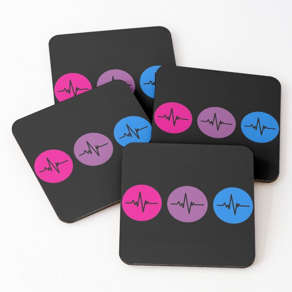 Item preview, Heartbeats. Bisexual Pride Flag. Bisexual Pride designed and sold by Subtle Pride Shop.