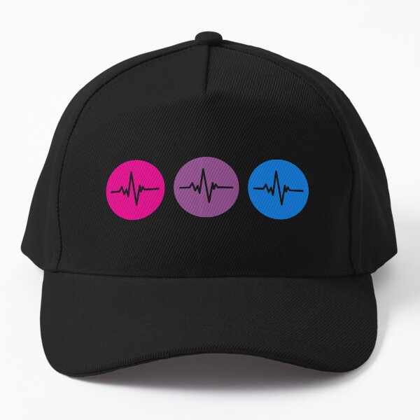 Aperçu de l'œuvre Pulsations cardiaques. Drapeau de la fierté bisexuelle. Fierté bisexuelle créée et vendue par Subtle Pride Shop.