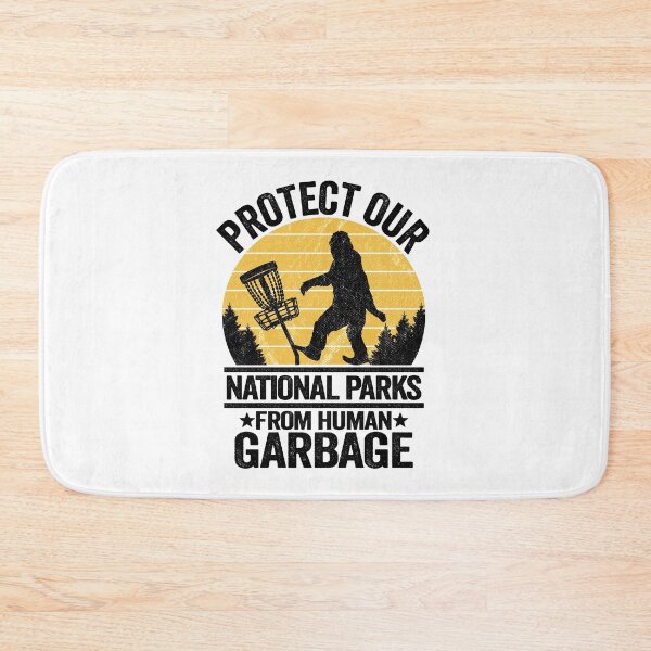 Item preview, Protect Our National Parks Retro Bigfoot Disc Golf designed and sold by Stronzi.