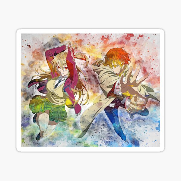 Yuuri amakage - battle game in 5 seconds anime Sticker for Sale