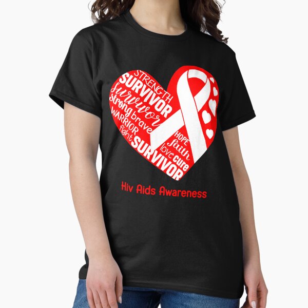 Item preview, Hiv Aids Heart Support Hiv Aids Warrior Fighting designed and sold by GennieShop.
