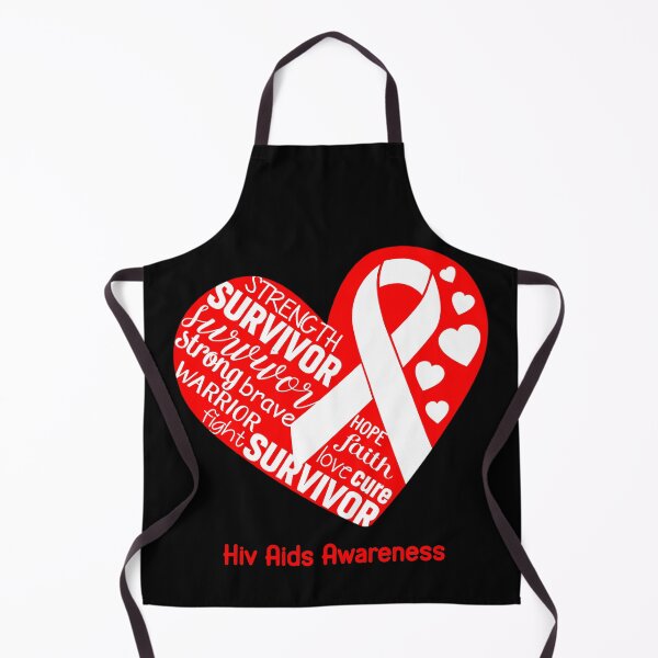 Item preview, Hiv Aids Heart Support Hiv Aids Warrior Fighting designed and sold by GennieShop.