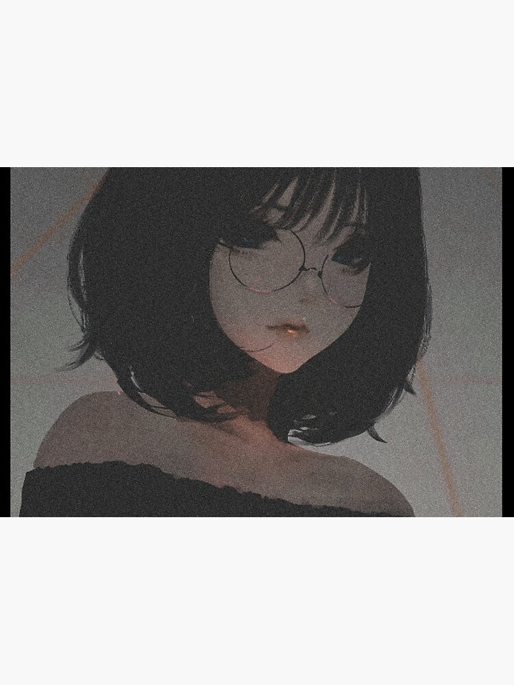 Aesthetic Anime Girl Pfp ,SAD JAPANESE ANIME AESTHETIC Clock for Sale by  Hbelmous