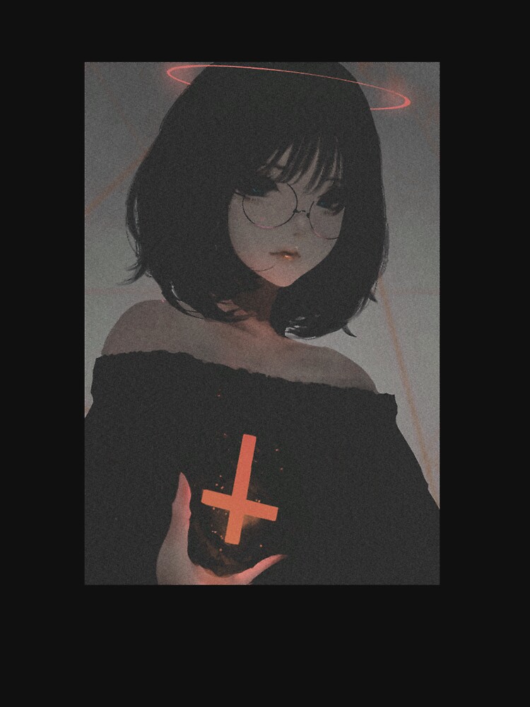 Aesthetic Anime Girl Pfp ,SAD JAPANESE ANIME AESTHETIC Clock for Sale by  Hbelmous