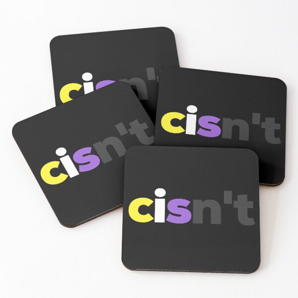 Item preview, Cisnt For Me. Nonbinary Pride designed and sold by Subtle Pride Shop.