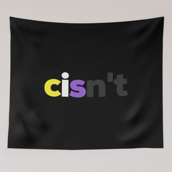 Item preview, Cisnt For Me. Nonbinary Pride designed and sold by Subtle Pride Shop.