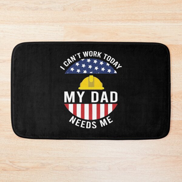 Item preview, I can't work today my dad needs me, Funny happy labor day gifts ideas for dad designed and sold by awesomedraw.