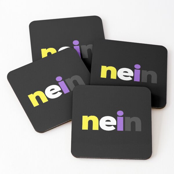 Item preview, Nein! Nonbinary Pride designed and sold by Subtle Pride Shop.