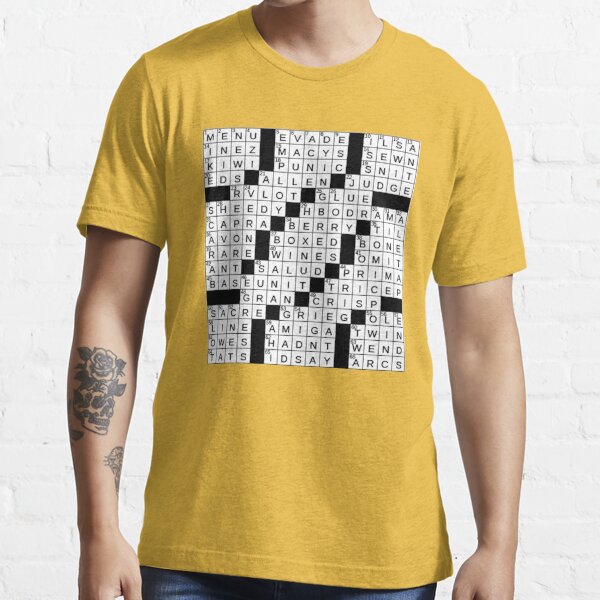 stuffed crossword clue Essential T-Shirt for Sale by MousDesign