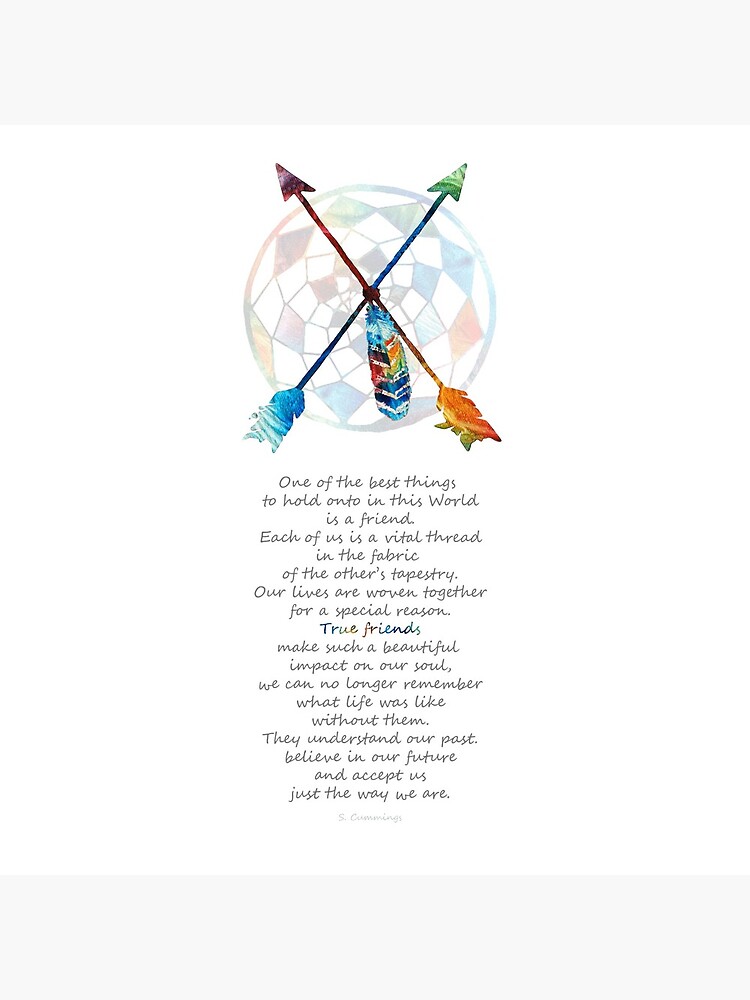 Native American Friendship Symbol - True Friends - by Sharon Cummings by SharonCummings
