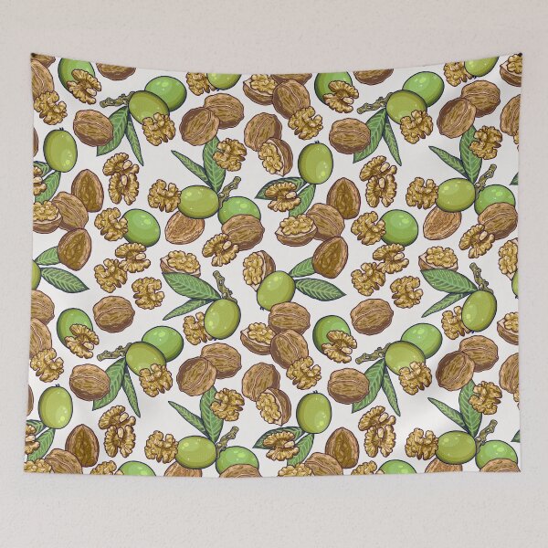 Item preview, cheeky walnuts pattern designed and sold by smalldrawing.