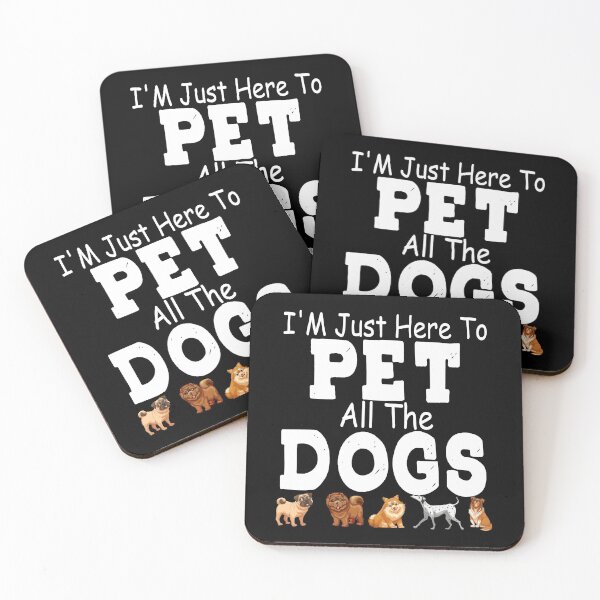 Item preview, I'm Just Here To Pet All The Dogs designed and sold by loka-Art.