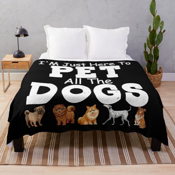 Item preview, I'm Just Here To Pet All The Dogs designed and sold by loka-Art.